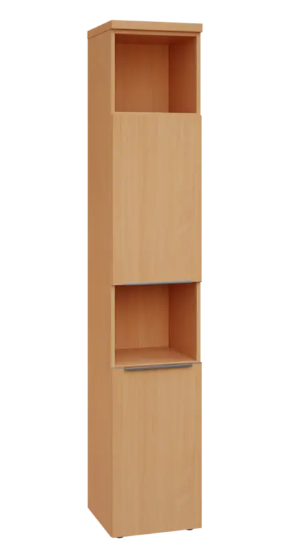 SIN 6 - 42DN2 kancelářská skříň, 2-dveřová/nika, pravá, 2170x400x400, buk royal